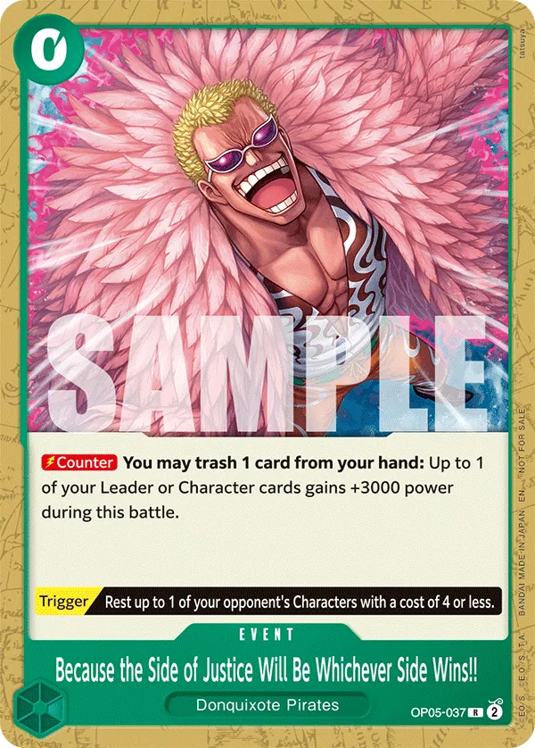 Because the Side of Justice OP05-037
