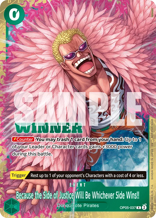 Justice Event Winner