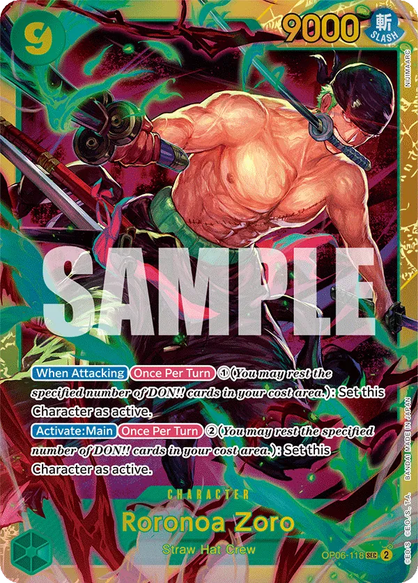 Roronoa ZoroComic Parallel (OP06-118)