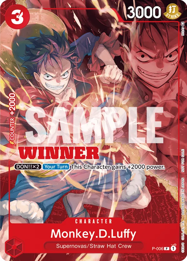 Monkey D. Luffy P-006 Winner