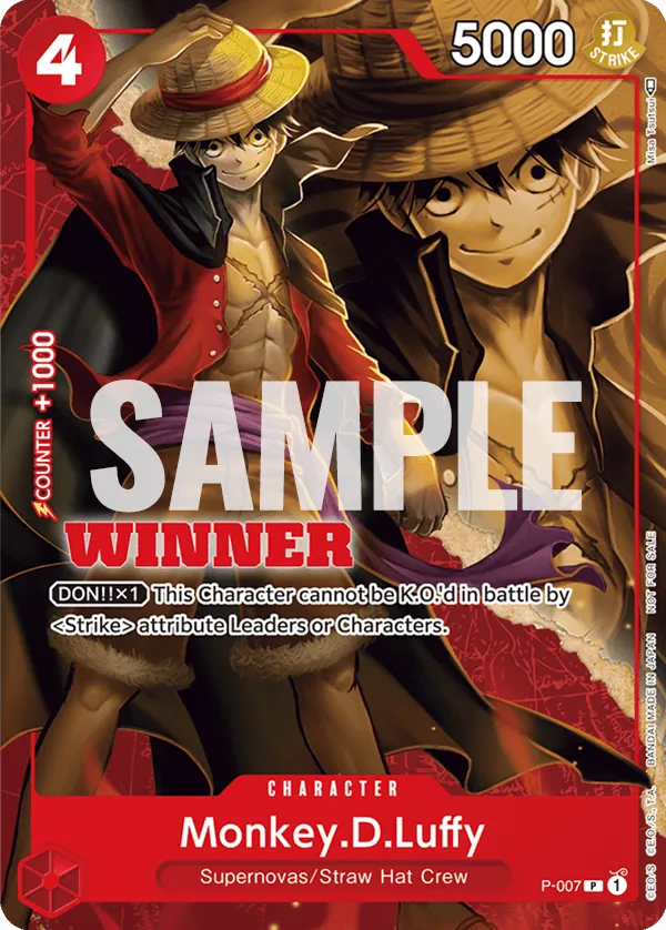 Monkey D. Luffy P-007 Winner