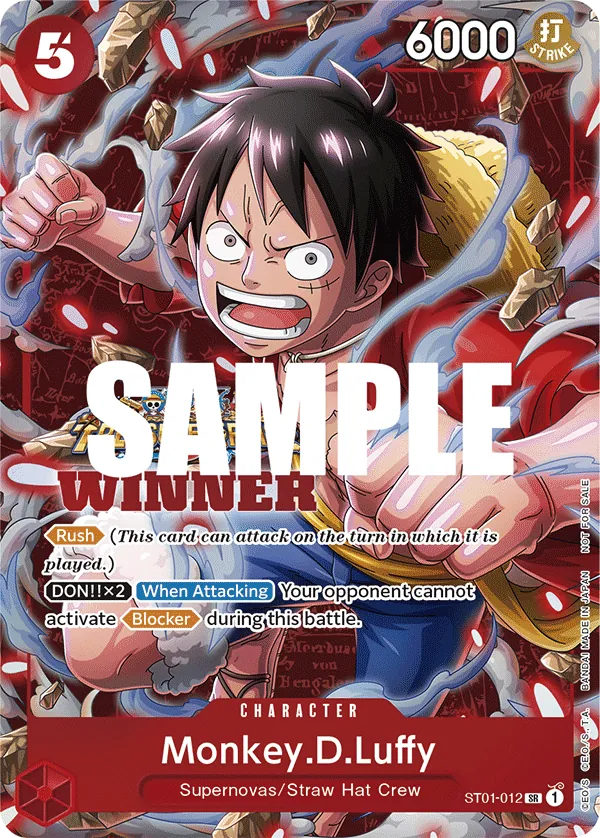 Monkey D. Luffy SR Winner